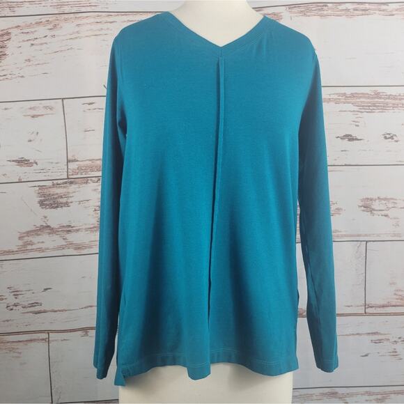 Coolibar Women's Long Sleeve Tee UPF 50+ Sun Protective Teal Small - Picture 1 of 6